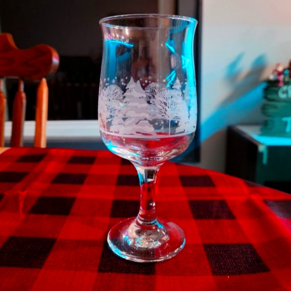 Winter Wonderland Wine Glasses